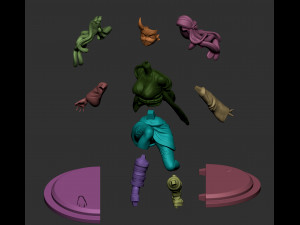 Nesuko fanart sculpt ready for print 3D Baskı Modeli