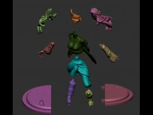 Nesuko fanart sculpt ready for print 3D Print Model