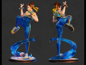 FANART CHUN LI FROM STREET FIGTHER 3D Print Model