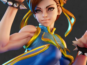 FANART CHUN LI FROM STREET FIGTHER 3D Print Model