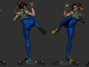 FANART CHUN LI FROM STREET FIGTHER 3D Print Model