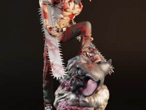 CHAINSAWMAN FOR 3D PRINT 3D Print Model