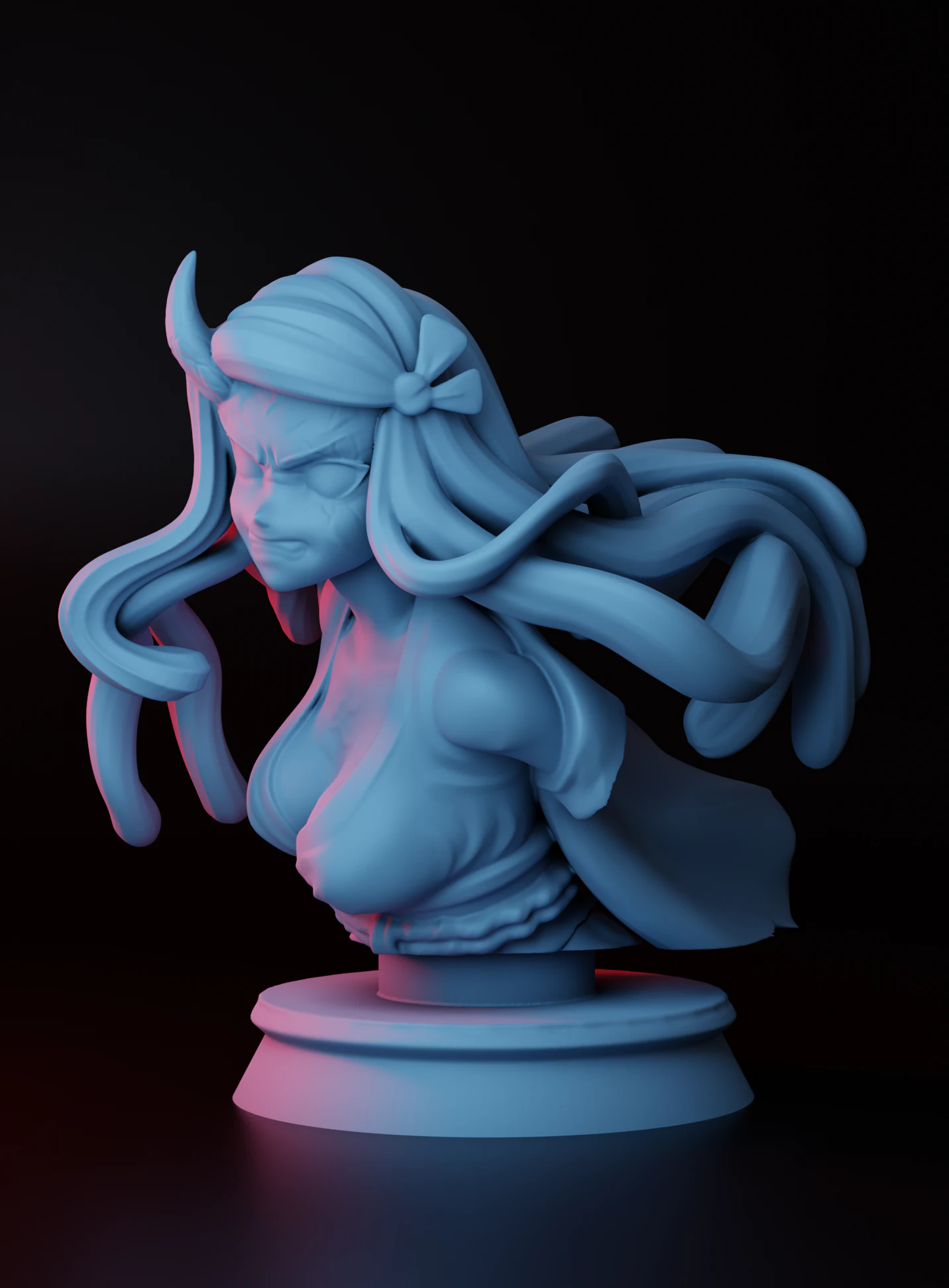 BUST NESUKO FANART 3D Print Model .c4d .max .obj .3ds .fbx .stl .blend 