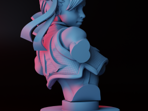 CHUNLI BUST FOR 3D PRINT 3D प्रिंट मॉडल