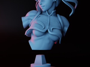 CHUNLI BUST FOR 3D PRINT 3D प्रिंट मॉडल