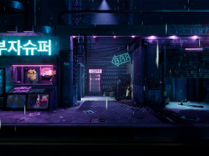 cyberpunk grunge sci-fi asset pack low-poly 3D Model