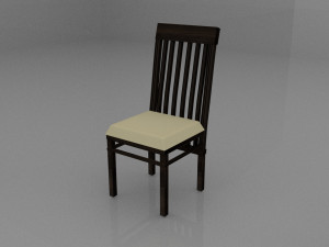 table and chair dining room Modello 3D