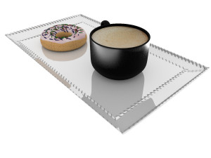 chocolate and donut Modèle 3D