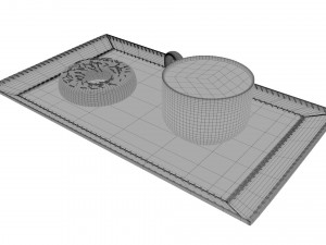 chocolate and donut Modelo 3D
