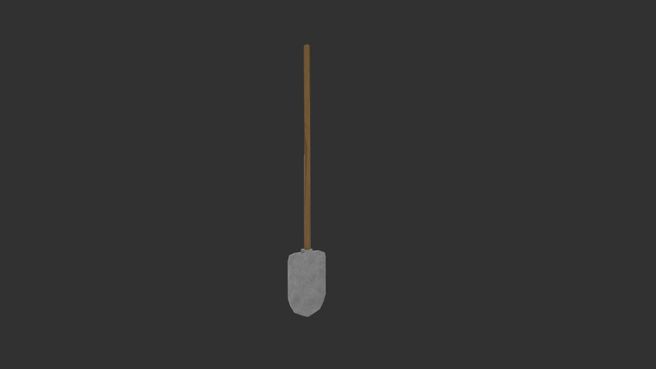 shovel 3D Model .c4d .max .obj .3ds .fbx .stl .blend