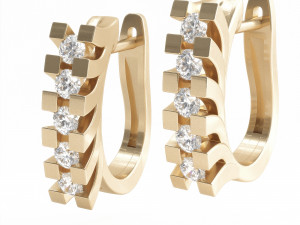 0001 earrings 3D Model