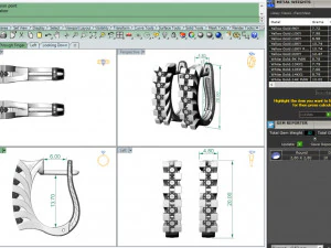 0001 earrings 3D Model