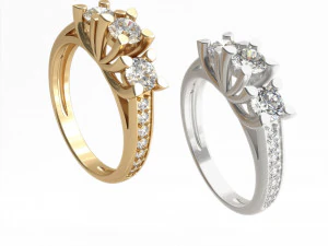 0004 戒指 3D 模型