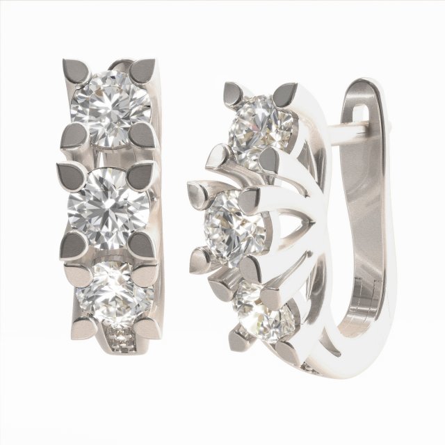 0004 earrings 3D 模型 .c4d .max .obj .3ds .fbx .stl .blend 