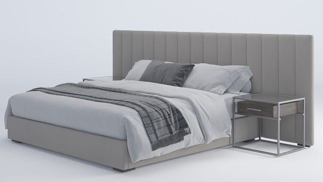 bed modern 01 Modelo 3D .c4d .max .obj .3ds .fbx .stl .blend 
