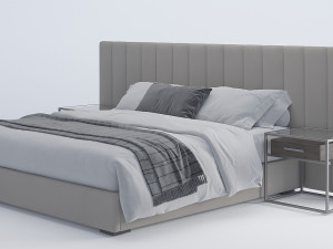 bed modern 01 3D-Modell