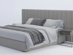bed modern 01 3D Model