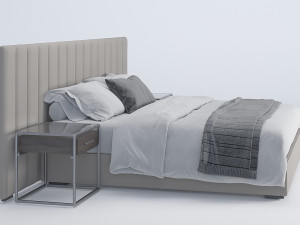 bed modern 01 Modelo 3D