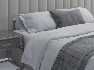 bed modern 01 Modelo 3D