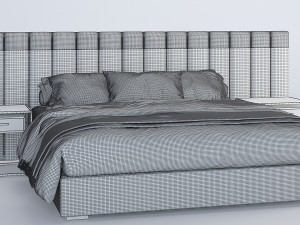 bed modern 01 Modelo 3D
