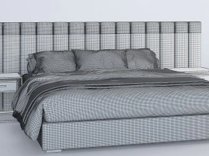 bed modern 01 3D Model