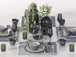 table setting 3D Model