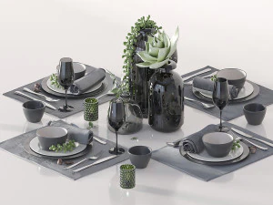 table setting 3D Model