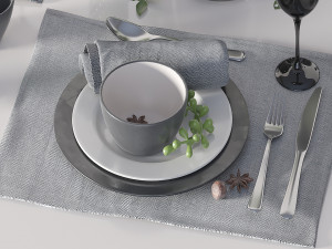 table setting 3D 模型