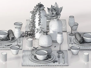 table setting 3D Model