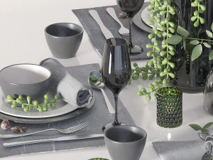 table setting 3D Model