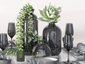 table setting 3D Model