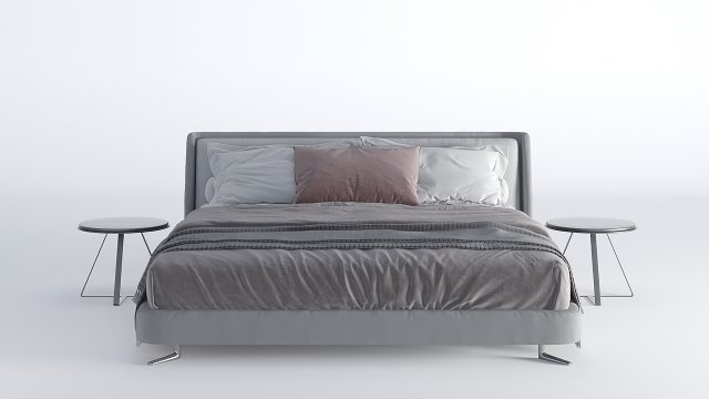 bed modern 02 Modèle 3D .c4d .max .obj .3ds .fbx .stl .blend 