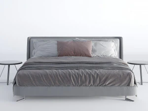 bed modern 02 3D Model