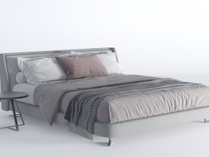 bed modern 02 Modèle 3D