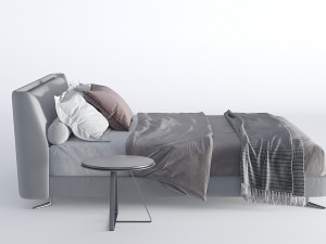 bed modern 02 Modèle 3D