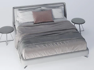 bed modern 02 3D Model
