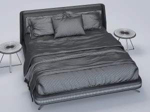 bed modern 02 3D Model