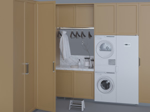 laundry room shelves 2 Modelo 3D