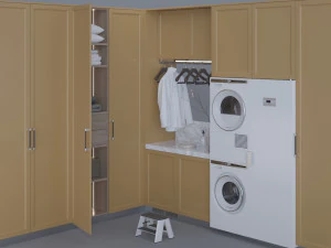 prateleiras para lavanderia 2 Modelo 3D