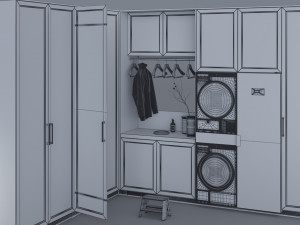laundry room shelves 2 Modelo 3D