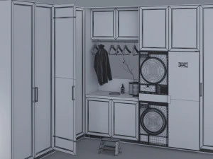 prateleiras para lavanderia 2 Modelo 3D