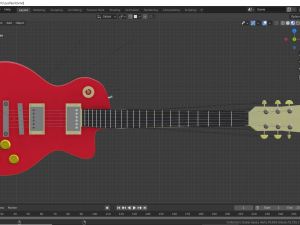 electric guitar 3D 모델