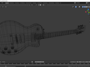 electric guitar 3D 모델