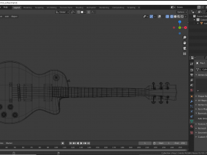electric guitar 3D 모델