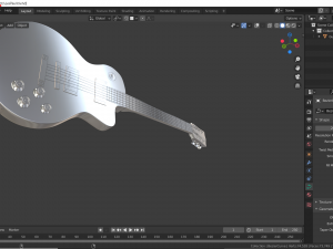 electric guitar 3D 모델