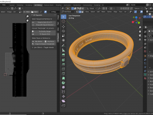 rose gold gold ring 3D Модель