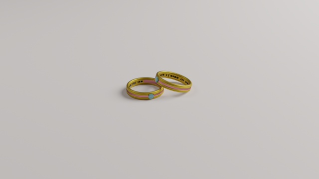 rose gold gold ring 3D Модель .c4d .max .obj .3ds .fbx .stl .blend 
