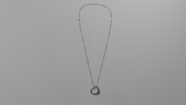 heart necklace Modello 3D .c4d .max .obj .3ds .fbx .stl .blend 