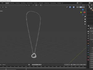 heart necklace Modello 3D