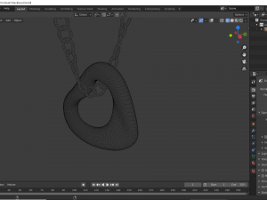 heart necklace Modello 3D